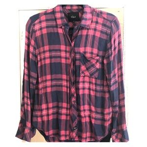 Rails hunter plaid super soft shirt - like new!